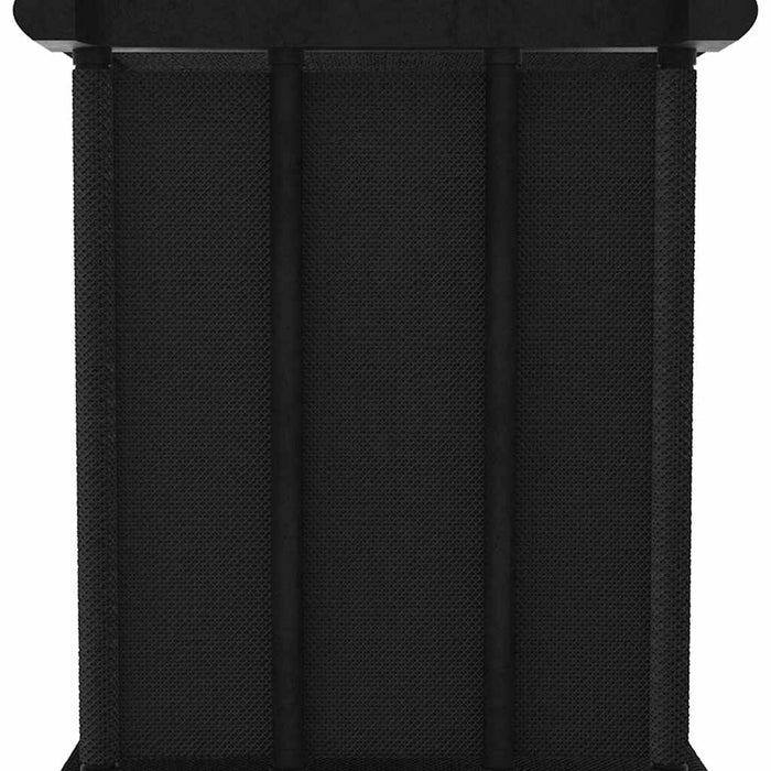 Raft expunere 15 cuburi, cutii, negru, 103x30x175,5 cm, textil - WALTI WALTI