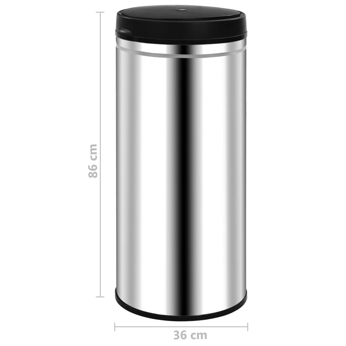 Coș de gunoi automat cu senzor, 80 L, oțel inoxidabil - WALTI WALTI