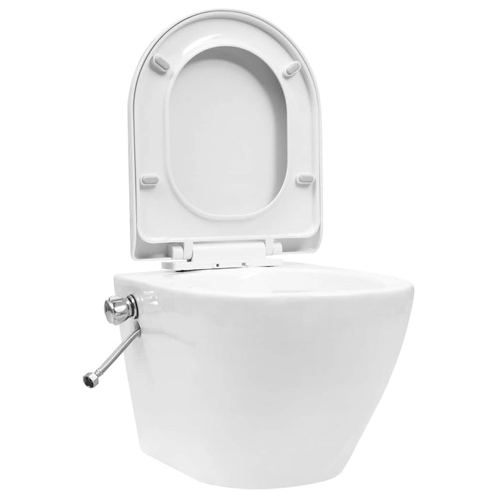 Vas de toaletă suspendat cu rezervor încastrat, alb, ceramică - WALTI WALTI