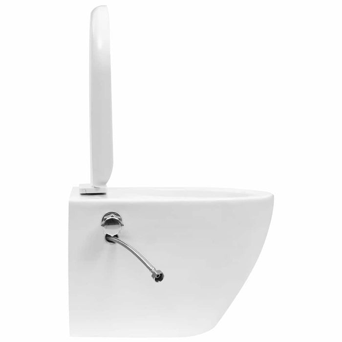 Vas de toaletă suspendat cu rezervor încastrat, alb, ceramică - WALTI WALTI