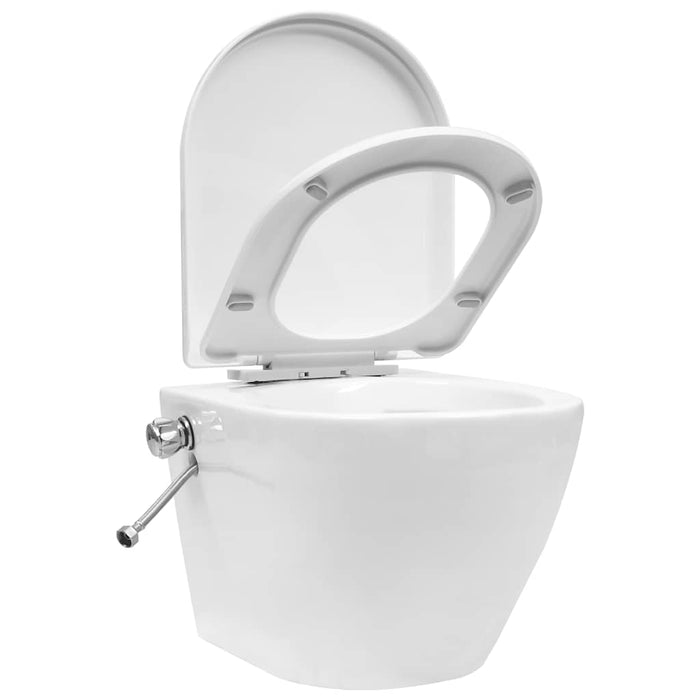 Vas de toaletă suspendat cu rezervor încastrat, alb, ceramică - WALTI WALTI