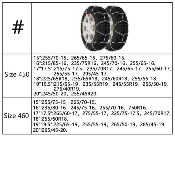 Lanțuri antiderapante zăpadă auto, 2 buc., SUV 4x4, 16 mm, 400 - WALTI WALTI