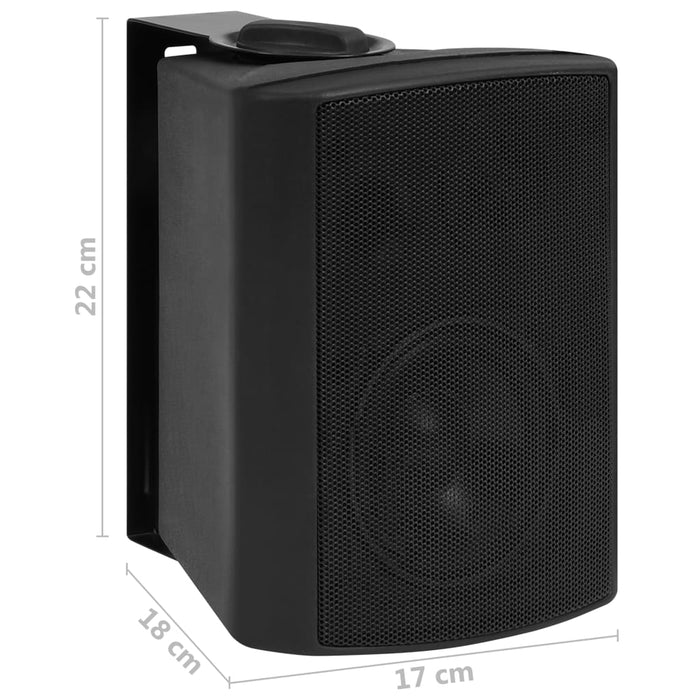 Boxe stereo de perete, 2 buc., negru, 80 W, interior/exterior WALTI
