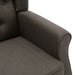 Fotoliu cu taburet pentru picioare, gri taupe, material textil - WALTI WALTI