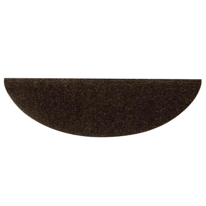 Covorașe pentru scări autoadezive, 15 buc., 56x17x3 cm, maro, semirotunde - WALTI WALTI