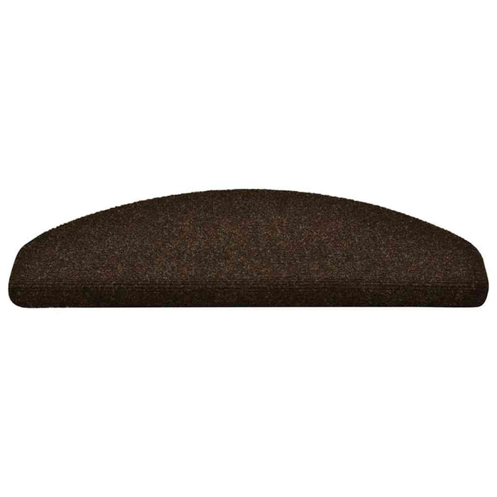 Covorașe pentru scări autoadezive, 15 buc., 65x21x4 cm, maro, semirotunde, mari - WALTI WALTI