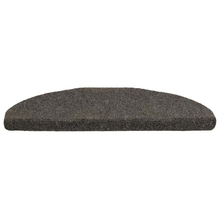 Covorașe pentru scări autoadezive, 15 buc., 65x21x4 cm, antracit, semirotunde, mari WALTI