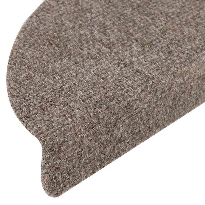 Covorașe autoadezive pentru scări, 15 buc., 65x21x4 cm, bej, semirotunde, mari WALTI