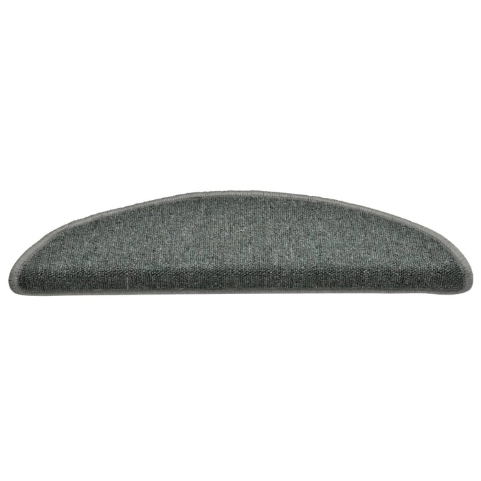Covorașe pentru scări, 15 buc., 56x17x3 cm, verde închis, semirotunde - WALTI WALTI