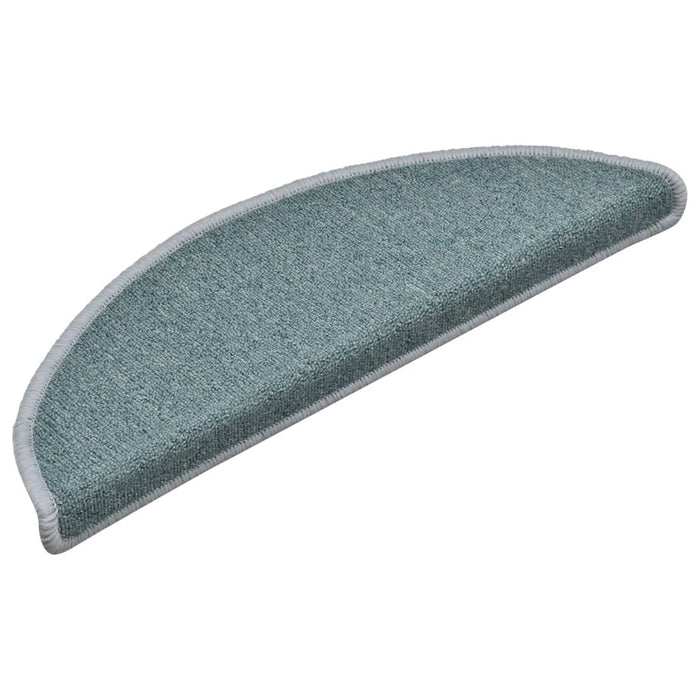 Covorașe pentru scări, 15 buc., 56x17x3 cm, albastru marin, semirotunde - WALTI WALTI