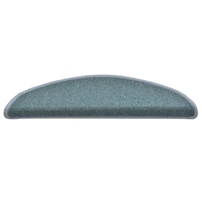 Covorașe pentru scări, 15 buc., 56x17x3 cm, albastru marin, semirotunde - WALTI WALTI