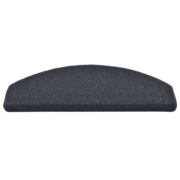 Covorașe pentru scări, 15 buc., 65x24x4 cm, gri închis și albastru, semirotunde, mari - WALTI WALTI