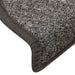 Covorașe pentru scări, 15 buc., 56x17x3 cm, gri închis, semirotunde - WALTI WALTI