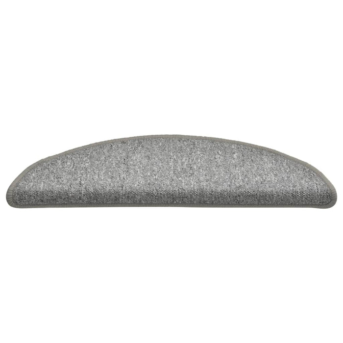 Covorașe pentru scări, 15 buc., 56x17x3 cm, gri deschis, semirotunde - WALTI WALTI