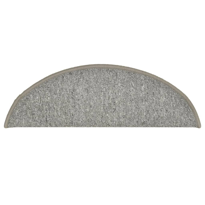 Covorașe pentru scări, 15 buc., 56x17x3 cm, gri deschis, semirotunde - WALTI WALTI