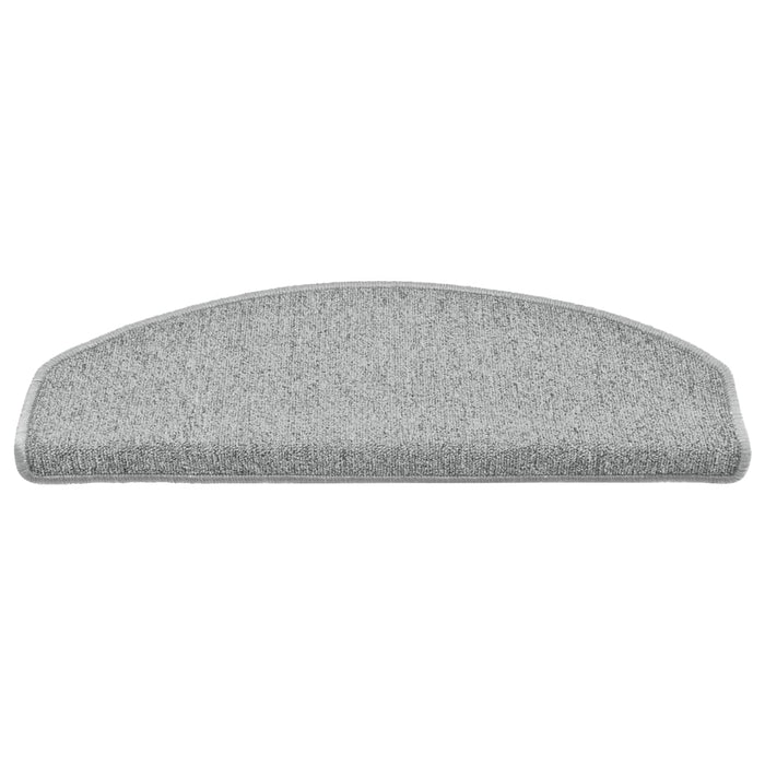 Covorașe pentru scări, 15 buc., 65x24x4 cm, gri deschis, semirotunde, mari - WALTI WALTI