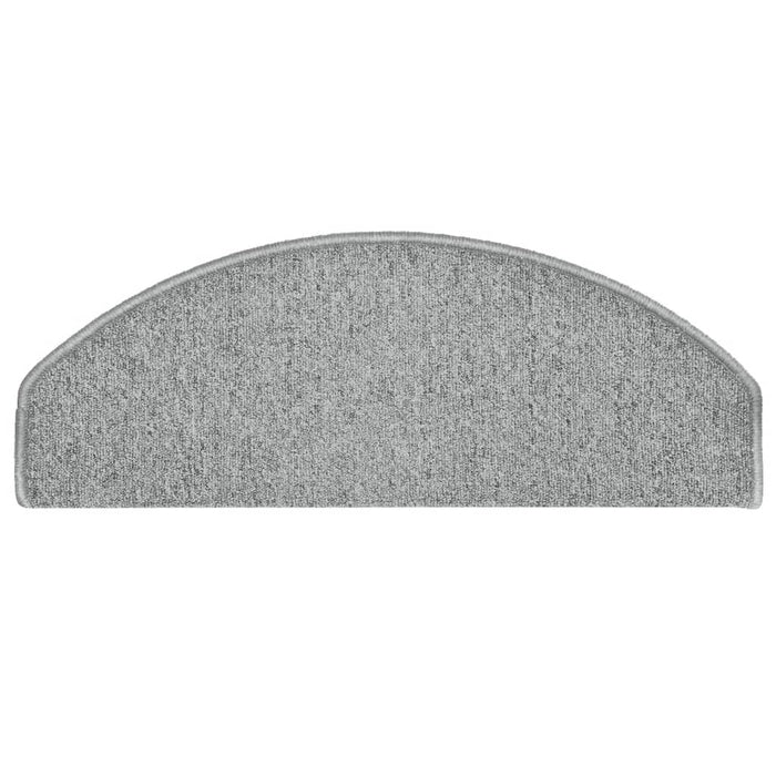Covorașe pentru scări, 15 buc., 65x24x4 cm, gri deschis, semirotunde, mari - WALTI WALTI