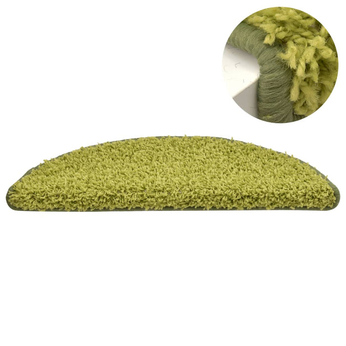 Covorașe pentru trepte scară, 15 buc., verde, 56x17x3 cm - WALTI WALTI