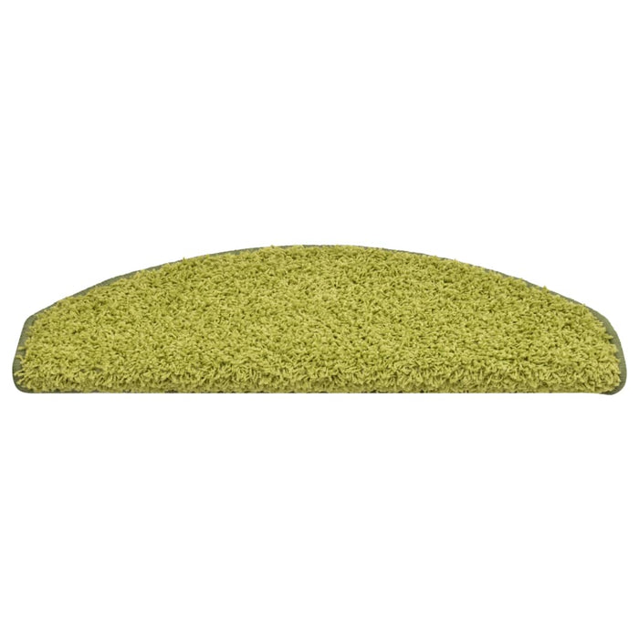 Covorașe pentru scări, 15 buc., 65x21x4 cm, verde, semirotunde, mari - WALTI WALTI