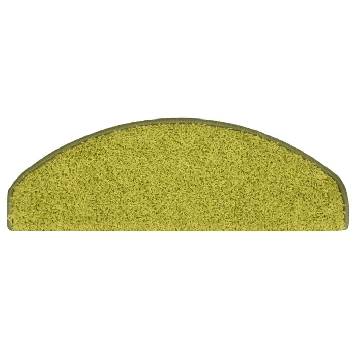 Covorașe pentru scări, 15 buc., 65x21x4 cm, verde, semirotunde, mari - WALTI WALTI