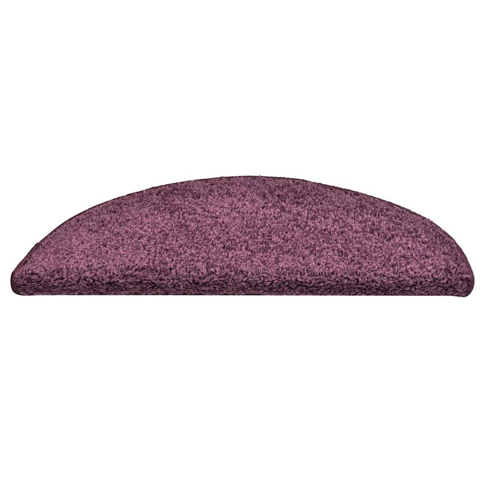 Covorașe pentru scări, 15 buc., 56x17x3 cm, violet închis, semirotunde - WALTI WALTI