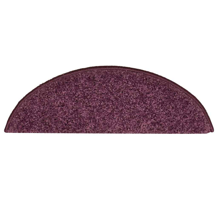 Covorașe pentru scări, 15 buc., 56x17x3 cm, violet închis, semirotunde - WALTI WALTI