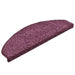 Covorașe pentru scări, 15 buc., 65x21x4 cm, violet închis, semirotunde, mari - WALTI WALTI