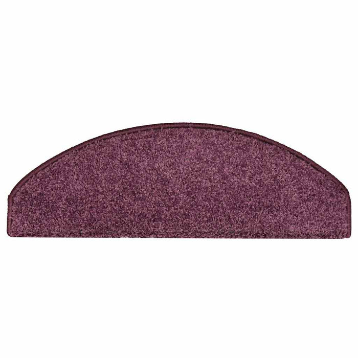 Covorașe pentru scări, 15 buc., 65x21x4 cm, violet închis, semirotunde, mari - WALTI WALTI