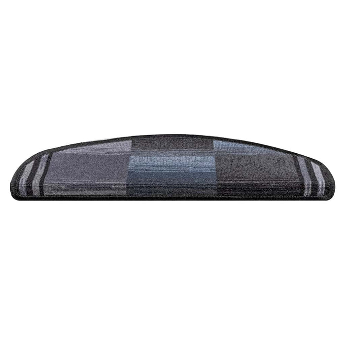 Covorașe scări autoadezive, 15 buc., negru și gri, 65x21x4 cm - WALTI WALTI