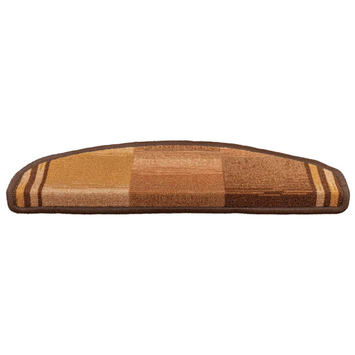 Covorașe autoadezive scări, 15 buc., maro, 65x21x4 cm - WALTI WALTI