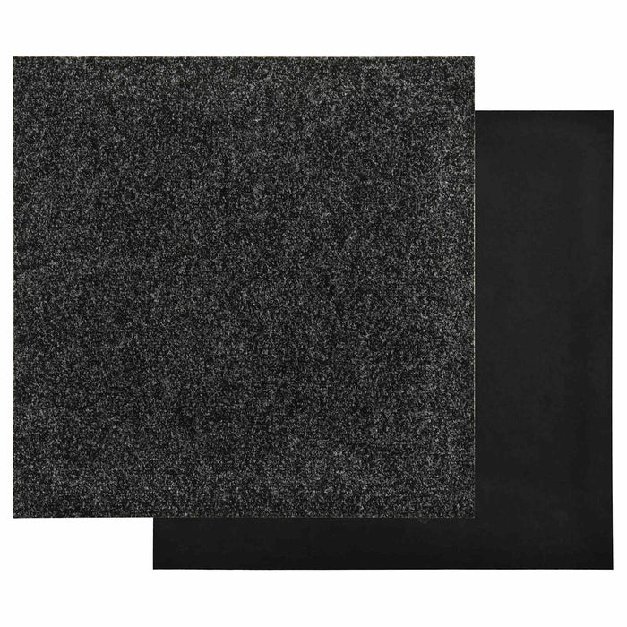 Covor 20 pcs Negru 50 x 50 cm Bitum WALTI
