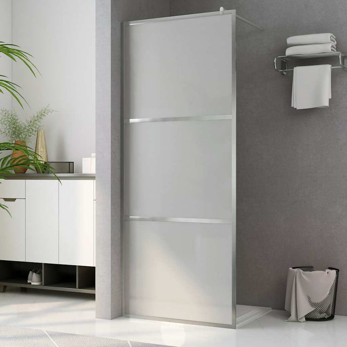 Paravan de duș walk-in, 140 x 195 cm, sticlă ESG mată integral - WALTI WALTI