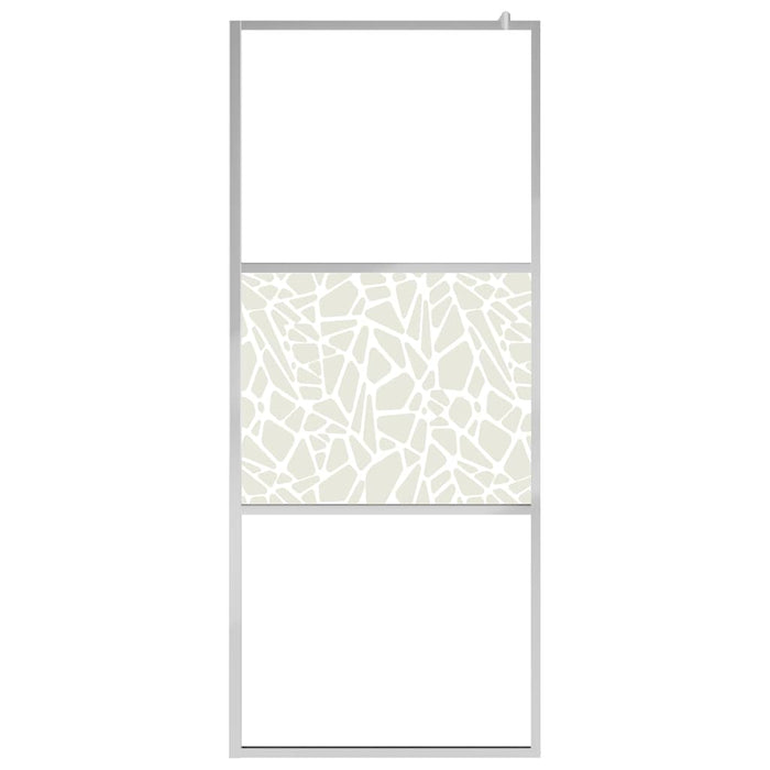 Paravan de duș walk-in, 80 x 195 cm, sticlă ESG, model piatră - WALTI WALTI