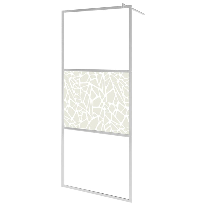 Paravan de duș walk-in, 100 x 195 cm, sticlă ESG, model piatră - WALTI WALTI