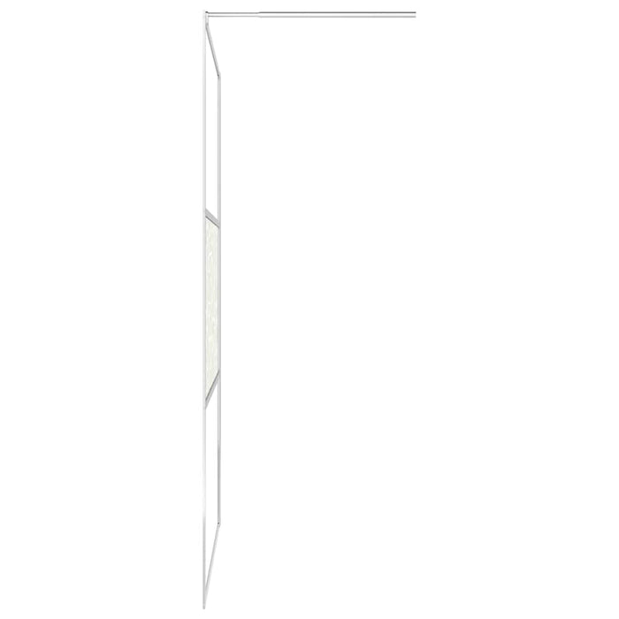 Paravan de duș walk-in, 100 x 195 cm, sticlă ESG, model piatră - WALTI WALTI
