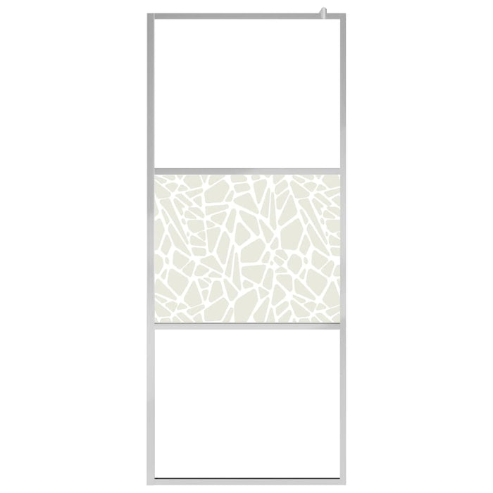 Paravan de duș walk-in, 115 x 195 cm, sticlă ESG, model piatră - WALTI WALTI