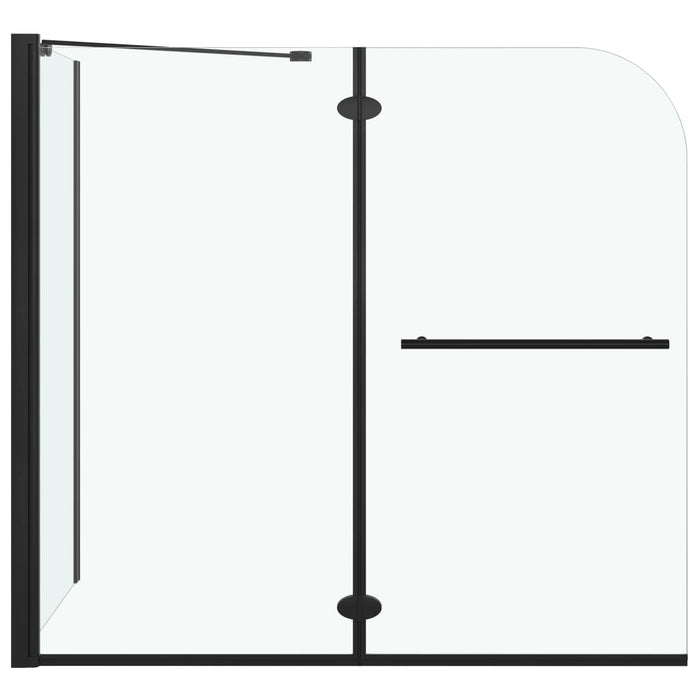 Cabină de duș dublu-pliabilă, negru, 120x68x130 cm, ESG - WALTI WALTI