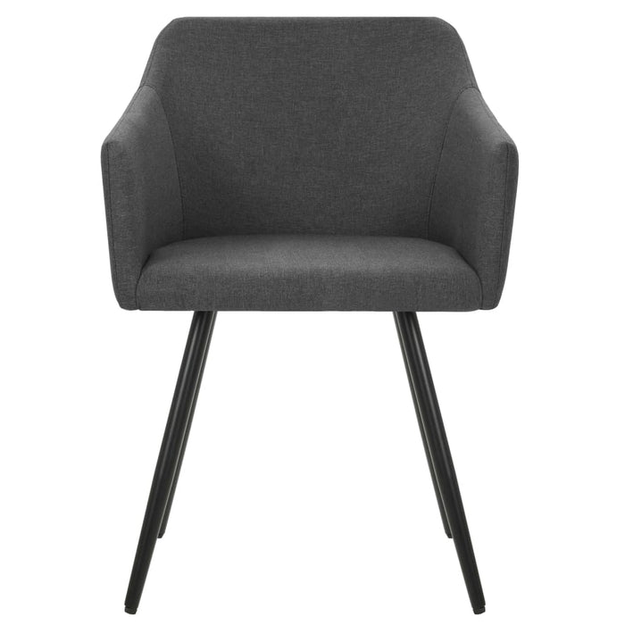 Scaune de bucătărie, 2 buc., gri închis, material textil - WALTI WALTI