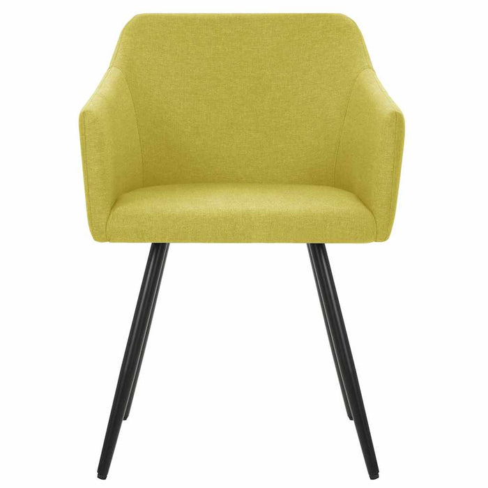 Scaune de bucătărie, 2 buc., verde, material textil WALTI
