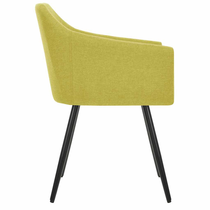 Scaune de bucătărie, 2 buc., verde, material textil WALTI