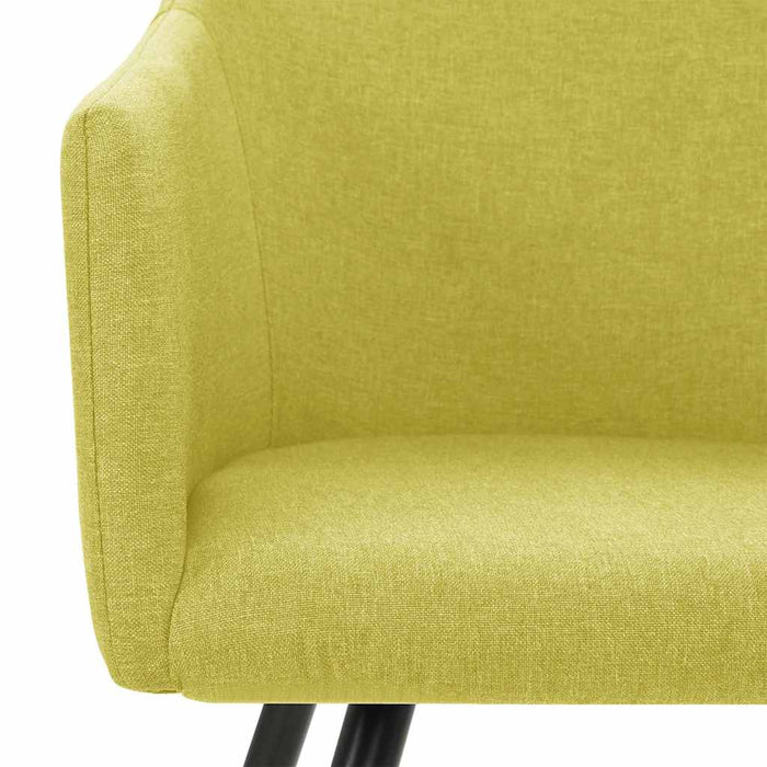 Scaune de bucătărie, 2 buc., verde, material textil WALTI