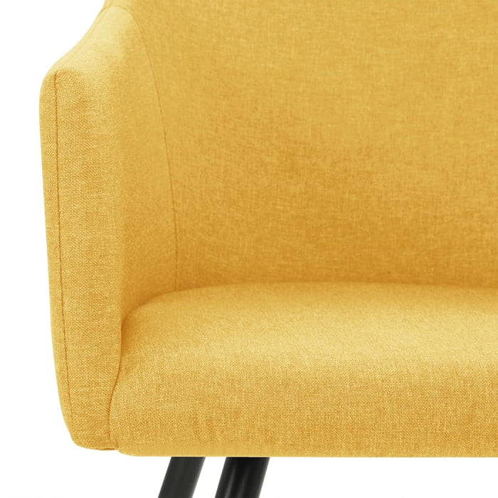 Scaune de bucătărie, 2 buc., galben, material textil - WALTI WALTI