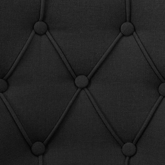Scaune de bucătărie, 2 buc. negru, textil WALTI