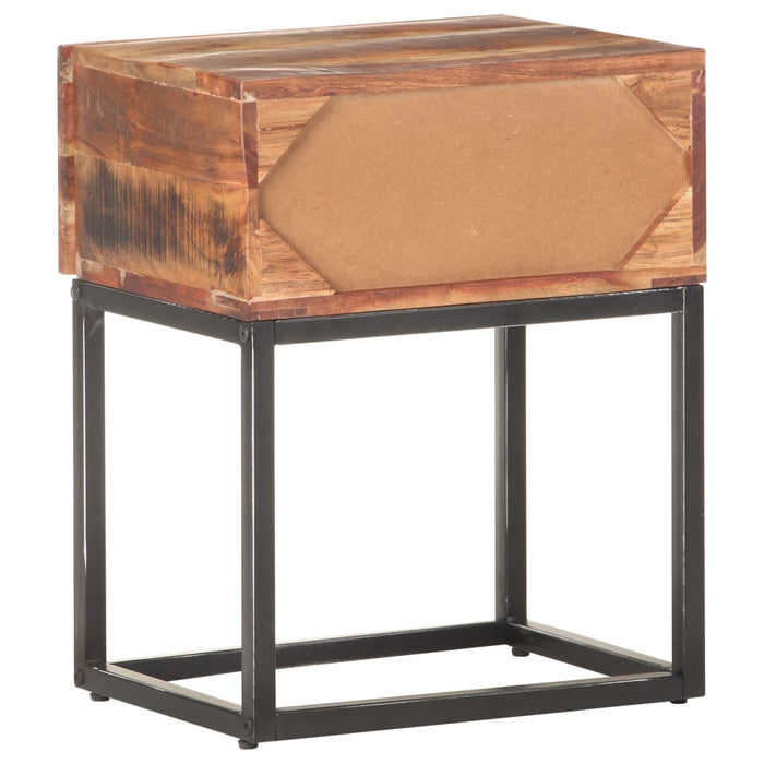 Noptieră, 40 x 30 x 50 cm, lemn de acacia brut WALTI