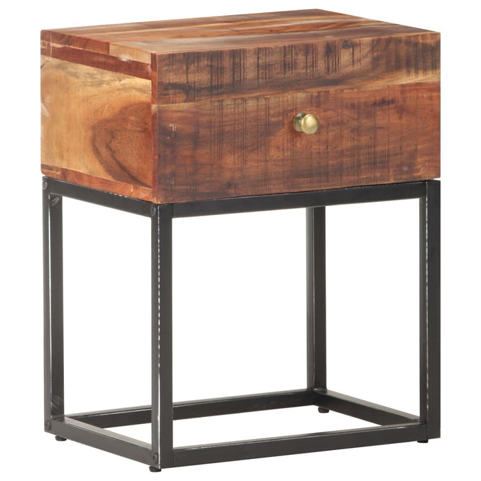 Noptieră, 40 x 30 x 50 cm, lemn de acacia brut WALTI