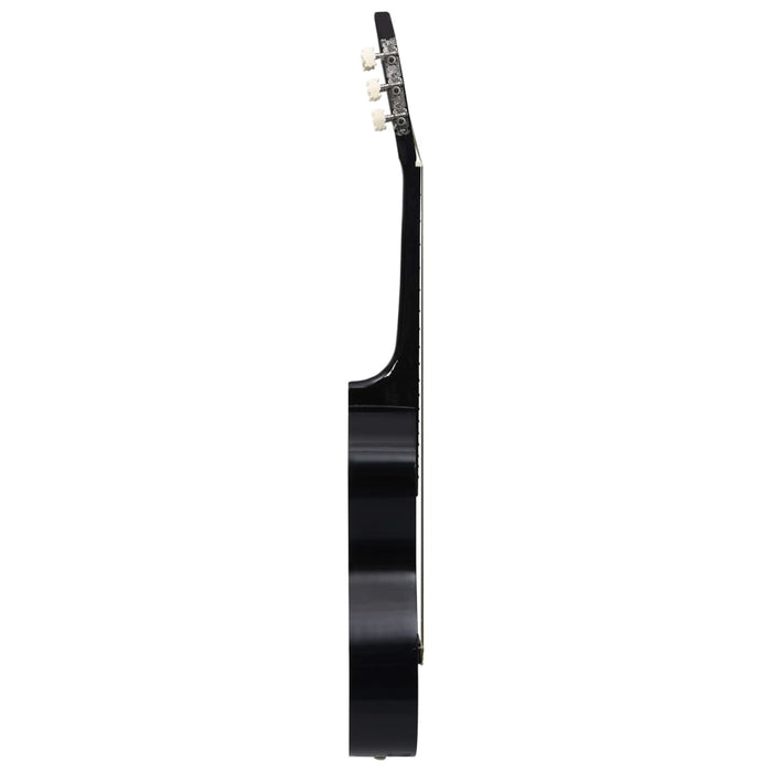 Chitară clasică începători și copii, cu husă, negru, 1/2 34" - WALTI WALTI