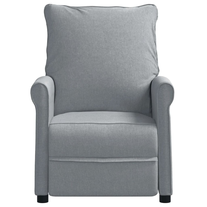 Fotoliu rabatabil, gri deschis, material textil WALTI