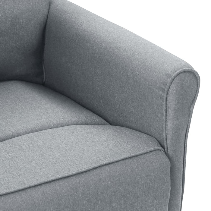 Fotoliu rabatabil, gri deschis, material textil WALTI