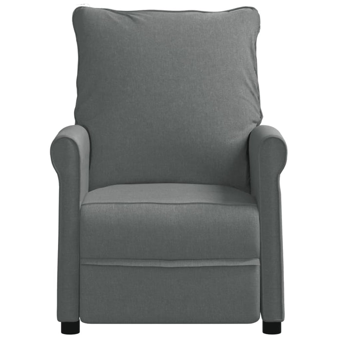 Fotoliu rabatabil, gri închis, material textil WALTI
