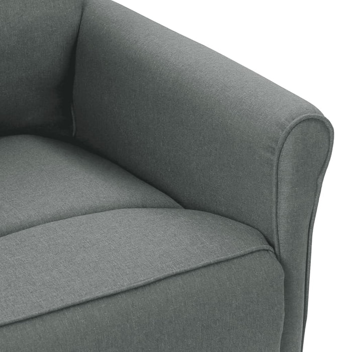 Fotoliu rabatabil, gri închis, material textil WALTI